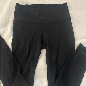 Athleta Charcoal High-Rise Leggings